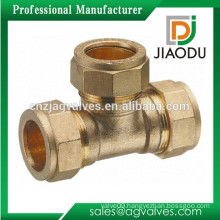 10mm or 15mm or 22mm or 28mm Brass Compression Fitting Equal Tee